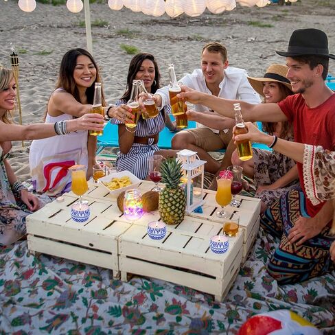 شموع السترونيلا الخارجية 4.4 أونصة من شمع الصويا الطبيعي لشرفة الفناء في الصيف، عبوة من 8 قطع in Kuwait