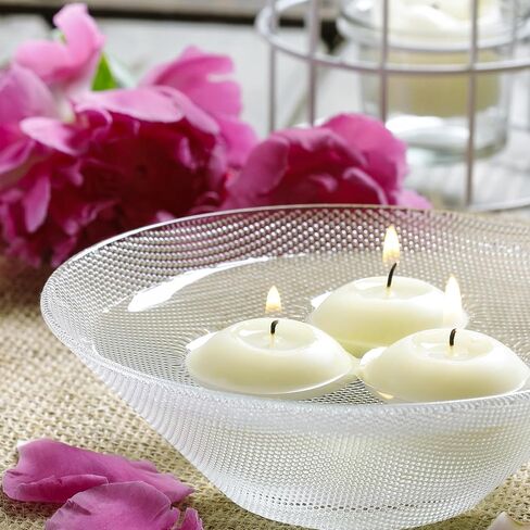 Floating Candles, 3 inch White Dripless Wax,12 Pack Floating Candles for Centerpieces,Valentine's Day, Wedding,Romantic Night for Her/Him,Proposal Anniversary, Party Deco,Cylinder Vases in Saudi Arabia