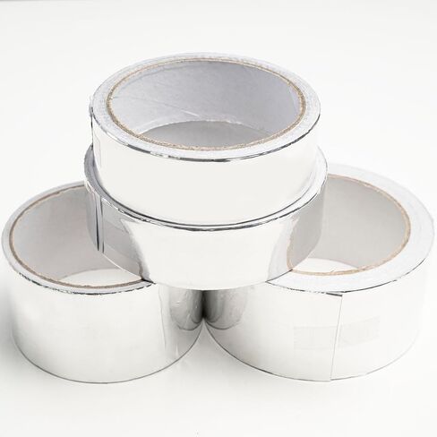 1 Pack Silver Aluminum Tape, Foil Tape, 2 inch (50mm) x 16 Feet (5 Meter), 3.9mil (0.1mm), Heavy Duty Duct Tape for Heat Insulation, HVAC, Dryer Vents, Wrap Pipe, Repair Ducting in Saudi Arabia