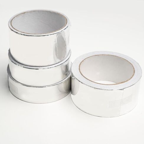 1 Pack Silver Aluminum Tape, Foil Tape, 2 inch (50mm) x 16 Feet (5 Meter), 3.9mil (0.1mm), Heavy Duty Duct Tape for Heat Insulation, HVAC, Dryer Vents, Wrap Pipe, Repair Ducting in Saudi Arabia