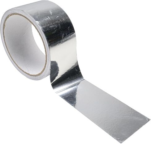 1 Pack Silver Aluminum Tape, Foil Tape, 2 inch (50mm) x 16 Feet (5 Meter), 3.9mil (0.1mm), Heavy Duty Duct Tape for Heat Insulation, HVAC, Dryer Vents, Wrap Pipe, Repair Ducting in Saudi Arabia