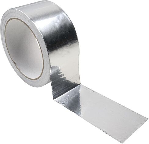 1 Pack Silver Aluminum Tape, Foil Tape, 2 inch (50mm) x 16 Feet (5 Meter), 3.9mil (0.1mm), Heavy Duty Duct Tape for Heat Insulation, HVAC, Dryer Vents, Wrap Pipe, Repair Ducting in Saudi Arabia