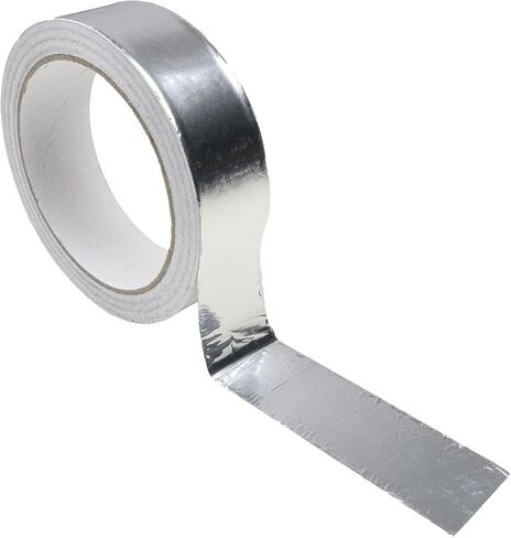1 Pack Silver Aluminum Tape, Foil Tape, 2 inch (50mm) x 16 Feet (5 Meter), 3.9mil (0.1mm), Heavy Duty Duct Tape for Heat Insulation, HVAC, Dryer Vents, Wrap Pipe, Repair Ducting in Saudi Arabia
