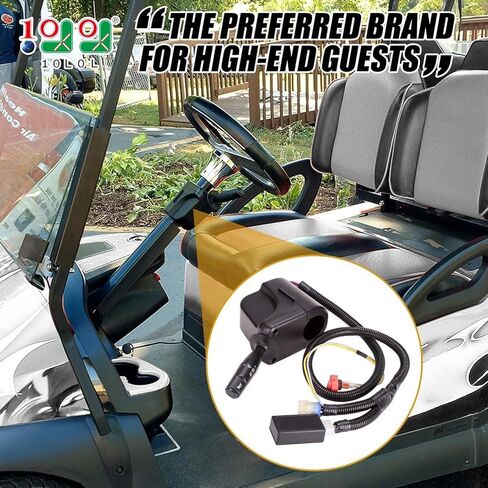 مجموعة إشارة الانعطاف لعربة الجولف مع مفتاح إضاءة خطر الفرامل القرن، مجموعة أدوات ترقية الأسلاك الفاخرة ذات 9 دبابيس (12 فولت) in Kuwait