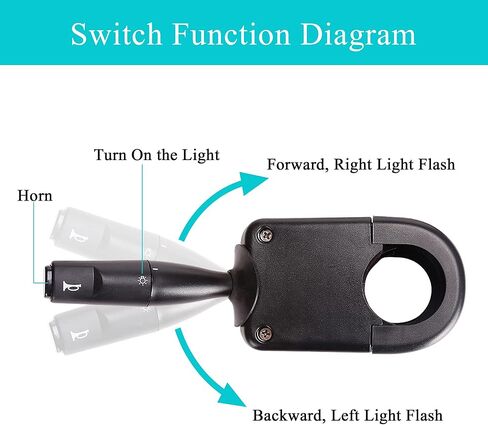 مجموعة إشارة الانعطاف لعربة الجولف مع مفتاح إضاءة خطر الفرامل القرن، مجموعة أدوات ترقية الأسلاك الفاخرة ذات 9 دبابيس (12 فولت) in Kuwait
