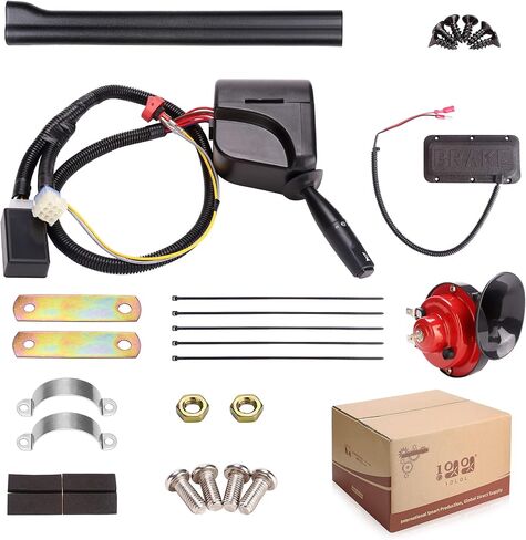 مجموعة إشارة الانعطاف لعربة الجولف مع مفتاح إضاءة خطر الفرامل القرن، مجموعة أدوات ترقية الأسلاك الفاخرة ذات 9 دبابيس (12 فولت) in Kuwait