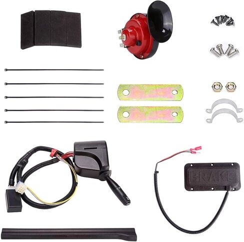 مجموعة إشارة الانعطاف لعربة الجولف مع مفتاح إضاءة خطر الفرامل القرن، مجموعة أدوات ترقية الأسلاك الفاخرة ذات 9 دبابيس (12 فولت) in Kuwait