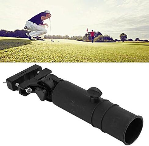 Dioche Golf Umbrella Holder, Golf Trolley Adjustable Umbrella Stand Black for Golf Cart Handles in Saudi Arabia