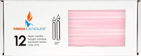 Mega Candles 48 pcs Unscented Black Straight Taper Candle, Hand Poured Wax Candles 4 Inch x 3/4 Inch, Home Décor, Wedding Receptions, Baby Showers, Birthdays, Celebrations, Party Favors & More in Saudi Arabia