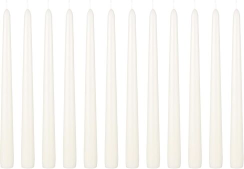 Mega Candles 48 pcs Unscented Black Straight Taper Candle, Hand Poured Wax Candles 4 Inch x 3/4 Inch, Home Décor, Wedding Receptions, Baby Showers, Birthdays, Celebrations, Party Favors & More in Saudi Arabia