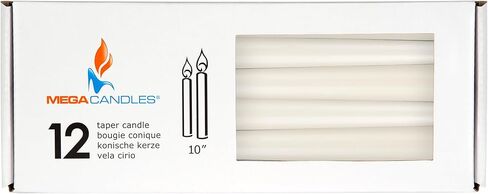 Mega Candles 48 pcs Unscented Black Straight Taper Candle, Hand Poured Wax Candles 4 Inch x 3/4 Inch, Home Décor, Wedding Receptions, Baby Showers, Birthdays, Celebrations, Party Favors & More in Saudi Arabia