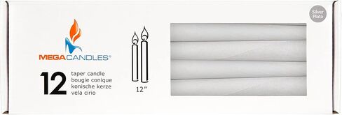 Mega Candles 48 pcs Unscented Black Straight Taper Candle, Hand Poured Wax Candles 4 Inch x 3/4 Inch, Home Décor, Wedding Receptions, Baby Showers, Birthdays, Celebrations, Party Favors & More in Saudi Arabia