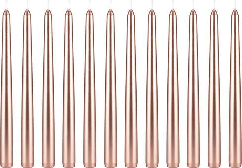 Mega Candles 48 pcs Unscented Black Straight Taper Candle, Hand Poured Wax Candles 4 Inch x 3/4 Inch, Home Décor, Wedding Receptions, Baby Showers, Birthdays, Celebrations, Party Favors & More in Saudi Arabia