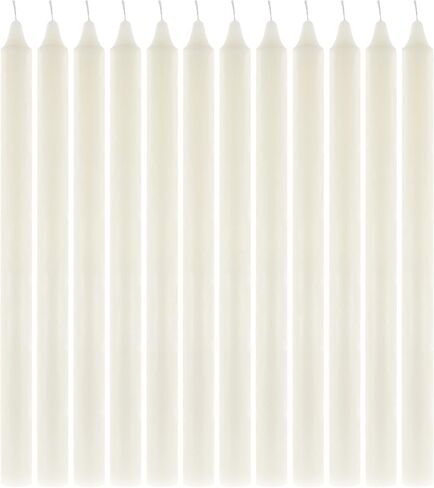 Mega Candles 48 pcs Unscented Black Straight Taper Candle, Hand Poured Wax Candles 4 Inch x 3/4 Inch, Home Décor, Wedding Receptions, Baby Showers, Birthdays, Celebrations, Party Favors & More in Saudi Arabia