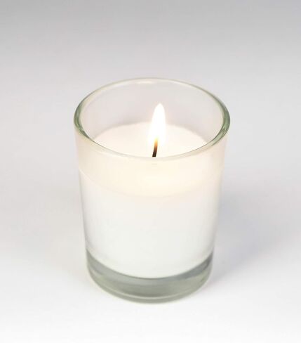 Serene Spaces Living 10-Hour Votive Candle Set of 100 – White Unscented Candles with Clear Glass Holders, Ideal for Weddings, Parties, Events, 2" Tall and 1.75" Diameter in Saudi Arabia