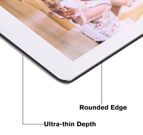 IZIDDO 4x6 Picture Frame Black Real Glass Picture Frames Minimalist Decor Photo Frame with Wall Mount or Tabletop Standing in Saudi Arabia