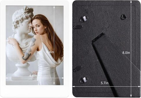 IZIDDO 4x6 Picture Frame Black Real Glass Picture Frames Minimalist Decor Photo Frame with Wall Mount or Tabletop Standing in Saudi Arabia
