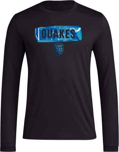 adidas Men's San Jose Earthquakes Long Sleeve Pre-Game T-Shirt in Saudi Arabia