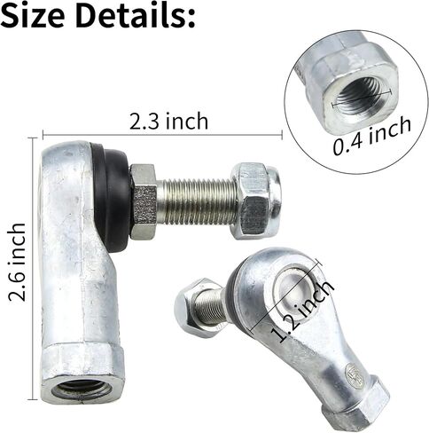 Golf Cart Outer Tie Rod End Kit for Yamaha G22, G27, G29/Drive 2003-Up, 2 Packs Ball Joint, Replaces JU0-F3841-00, JU0-F3841-00-00 in Saudi Arabia