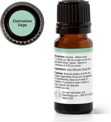 Plant Therapy Dalmatian Sage Essential Oil 10 mL (1/3 oz) 100% Pure, Undiluted, Therapeutic Grade in Saudi Arabia