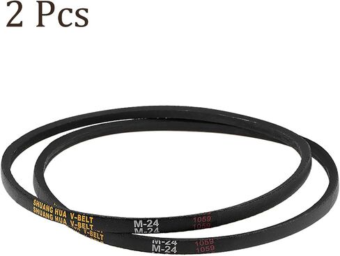 2pcs M-28 Drive V-Belt - [28 Inch Pitch Girth] Wrapped Industrial Power Rubber Belt for Transmission Use, JIS Standard, 10mm Width 5.5mm Thick in Saudi Arabia
