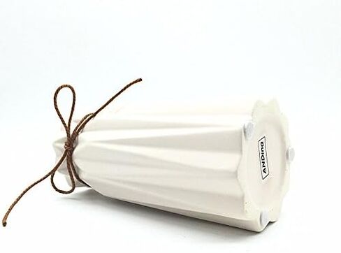 Anding White Ceramic Vase - Elegant origami art design- Ideal Gift for Friends and Family, Wedding, Desktop Center Vase, A Perfect Home Decor Vase (LY096) in Saudi Arabia