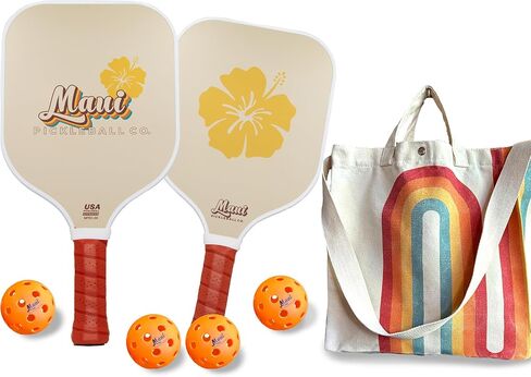 2024 Pickleball Paddle Set of 2, USAPA Approved Carbon Fiber Pickleball Set, Lightweight Graphite Pickle Ball Rackets 2 Pack with 4 Balls, Pickleball Gifts for Women and Men in Saudi Arabia