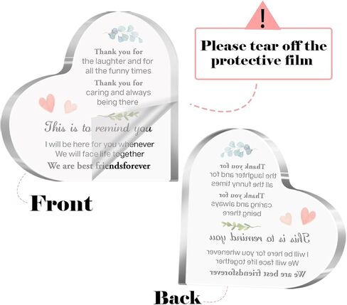 Gift for Friend,Acrylic Heart Sign Friendship Gift for Woman Bestie Friend Coworker Birthday Going Away Retirement,A Friend Gives Hope When Life is Low Sign Plaque Gift for Friends Desk Decor A545 in Saudi Arabia