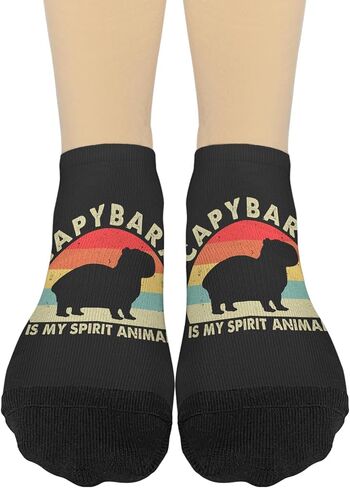 Capybara Is My Spirit Animal Womens Low Cut Socks Athletic For Mens Sock in Saudi Arabia