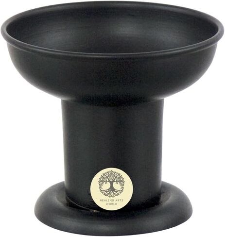 Herbal Candle 1.5"" x 7"" with Black Pillar Holder (Money) Set by Healing Arts World in Saudi Arabia