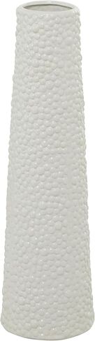 Deco 79 Ceramic Vase with Bubble Texture, 7" x 7" x 25", Black in Saudi Arabia