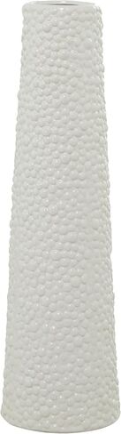 Deco 79 Ceramic Vase with Bubble Texture, 7" x 7" x 25", Black in Saudi Arabia