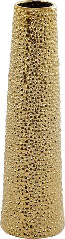 Deco 79 Ceramic Vase with Bubble Texture, 7" x 7" x 25", Black in Saudi Arabia