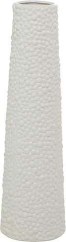 Deco 79 Ceramic Vase with Bubble Texture, 7" x 7" x 25", Black in Saudi Arabia
