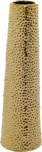 Deco 79 Ceramic Vase with Bubble Texture, 7" x 7" x 25", Black in Saudi Arabia
