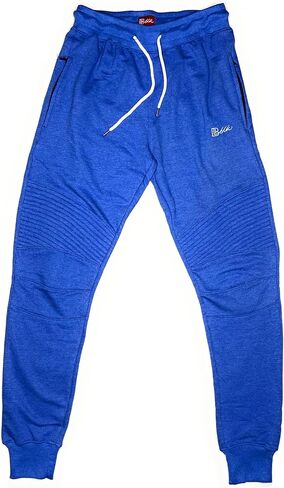 Size XL X-Large Mens French Terry Jogger Ribbed Knee (Blue) in Saudi Arabia