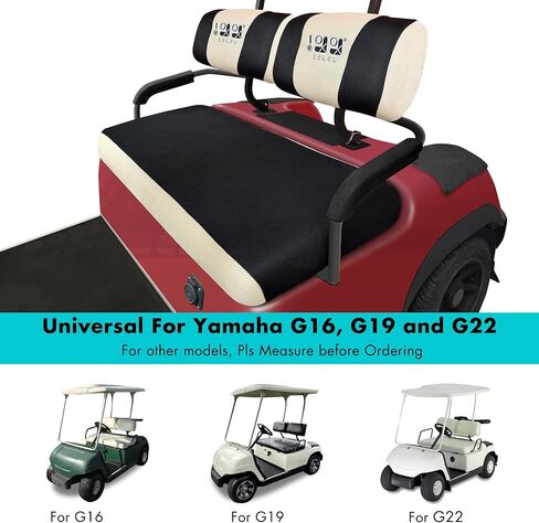 أغطية مقاعد عربة الجولف 10L0L من أجل Yamaha G2 G8 G9 G16 G19 G22 & Club Car DS Pre-2000 EZGO Marathon، غطاء المقعد الأمامي، قماش شبكي بوليستر قابل للغسل، دافئ في الشتاء وبارد في الصيف in Kuwait