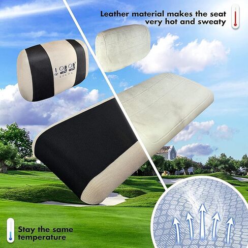 أغطية مقاعد عربة الجولف 10L0L من أجل Yamaha G2 G8 G9 G16 G19 G22 & Club Car DS Pre-2000 EZGO Marathon، غطاء المقعد الأمامي، قماش شبكي بوليستر قابل للغسل، دافئ في الشتاء وبارد في الصيف in Kuwait