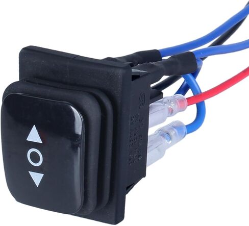 Waterproof Rocker Switch 20A AC 110V 6 Pins 3 Positions ON-Off-ON Toggle Switch with Wires (Latching Green LED) in Saudi Arabia