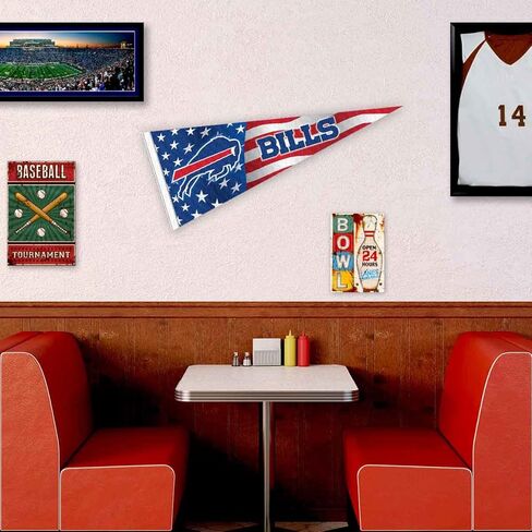 Buffalo Bills Nation USA Americana Stars and Stripes Pennant Banner Flag in Saudi Arabia