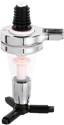 Wall Mounted 6-Bottle Liquor Dispenser, Bar Butler Beverage Stand, Optic Spirit Drinkware Set - Perfect for Home Bar, Wine, Beer, Cocktail Dispensing in Saudi Arabia