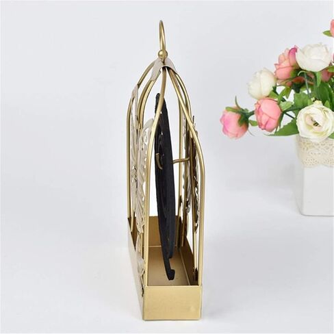 Coil Incense Holder, Fireproof Iron Cage with Handle Portable Incense Box Modern Metal Repellent Incense Stand for Outdoor Garden Patio Camping (Golden) in Saudi Arabia