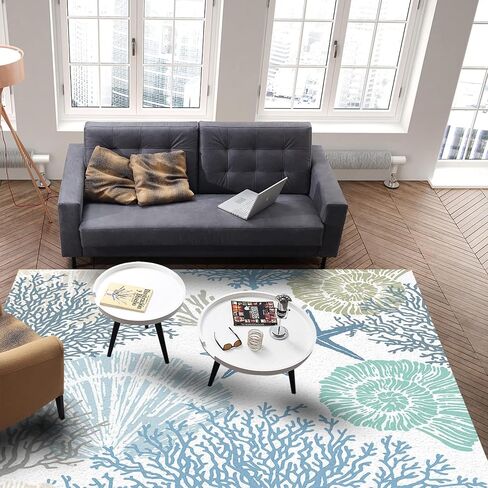 Beige Boho Area Rug for Living Room, Ethnic Tribal Geometric Rectangular Indoor Carpet - 2' x 3', Vintage Print Abstract Art Aesthetic Non-Skid Bathroom Mat Kitchen Runner Rugs for Bedroom in Saudi Arabia