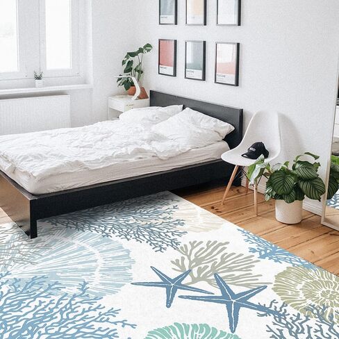 Beige Boho Area Rug for Living Room, Ethnic Tribal Geometric Rectangular Indoor Carpet - 2' x 3', Vintage Print Abstract Art Aesthetic Non-Skid Bathroom Mat Kitchen Runner Rugs for Bedroom in Saudi Arabia