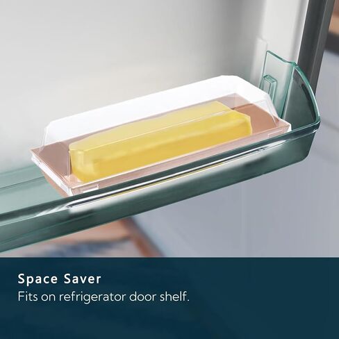 Butter Dish with Clear Lid for Countertop 6 Pack, Butter Keeper with Lid, Cardboard Butter Holder Container for West/East Coast Butter, Brown in Saudi Arabia