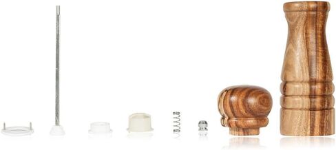Pepper Mill, Pepper Grinder with Adjustable Ceramic Grinder, Acacia Wood, Height 16.5 cm / 6 inch in Saudi Arabia