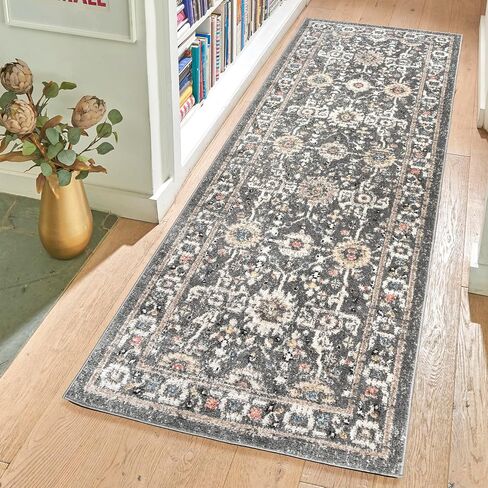 Gertmenian Indoor Machine Woven Area Rugs | Durable, High-Traffic, Non-Shedding & Stain Resistant | Corah, Ivory, 2x6 Runner, 38805 in Saudi Arabia
