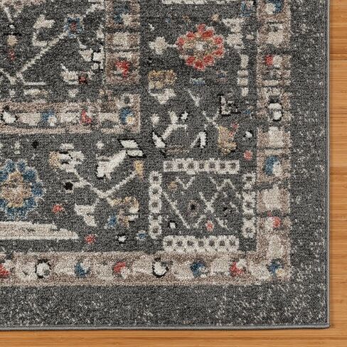 Gertmenian Indoor Machine Woven Area Rugs | Durable, High-Traffic, Non-Shedding & Stain Resistant | Corah, Ivory, 2x6 Runner, 38805 in Saudi Arabia