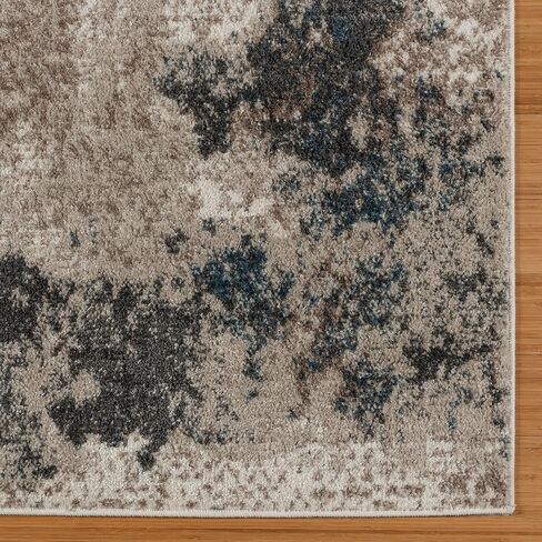 Gertmenian Indoor Machine Woven Area Rugs | Durable, High-Traffic, Non-Shedding & Stain Resistant | Corah, Ivory, 2x6 Runner, 38805 in Saudi Arabia