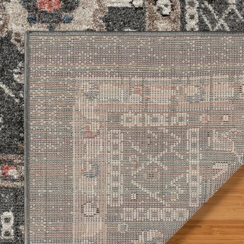 Gertmenian Indoor Machine Woven Area Rugs | Durable, High-Traffic, Non-Shedding & Stain Resistant | Corah, Ivory, 2x6 Runner, 38805 in Saudi Arabia